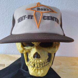 Vintage Ron's Rent-It Center Snap Back Trucker Hat